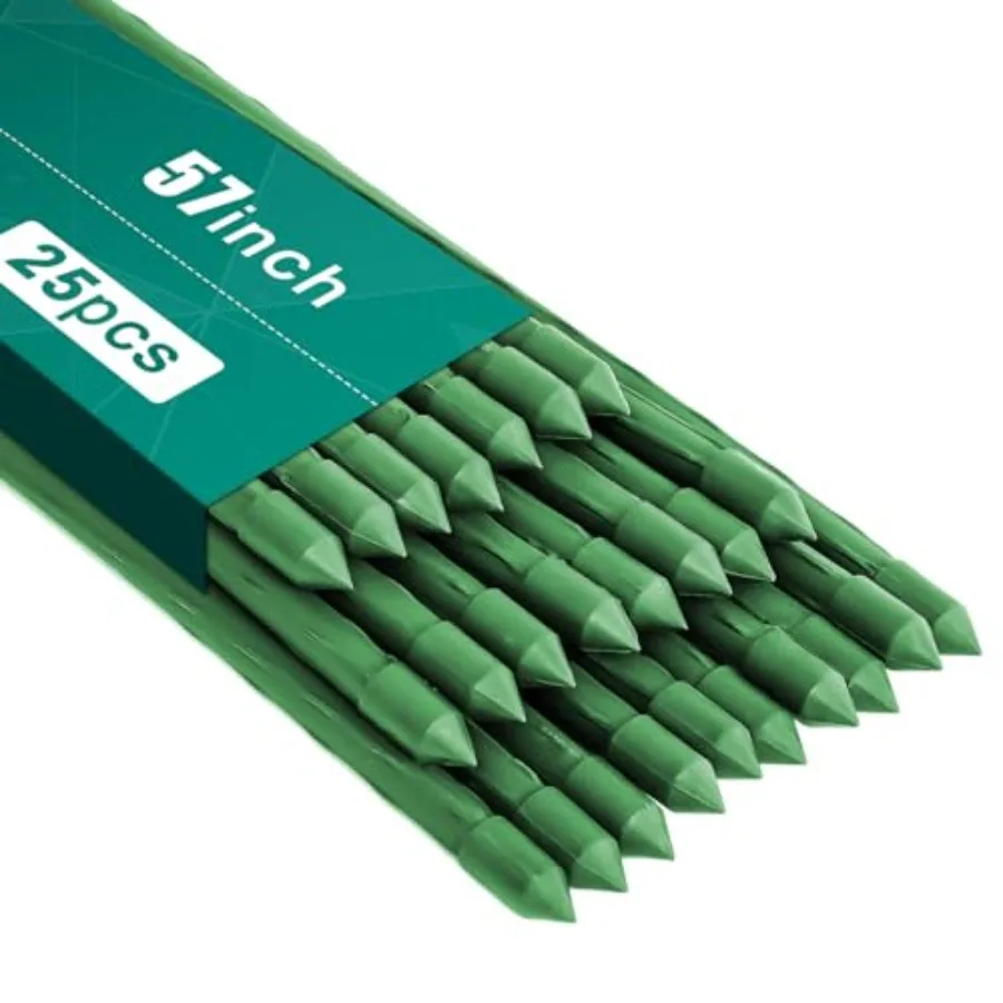 Garden Stakes 57 Inch 25 PackSturdy Plant Metal Sticks Support Plastic Coated Plant Stakes Tomato Stakes Beans Trees
Garden Stakes 57 Inch 25 PackSturdy Plant Metal Sticks Support Plastic Coated Plant Stakes Tomato Stakes Beans Trees