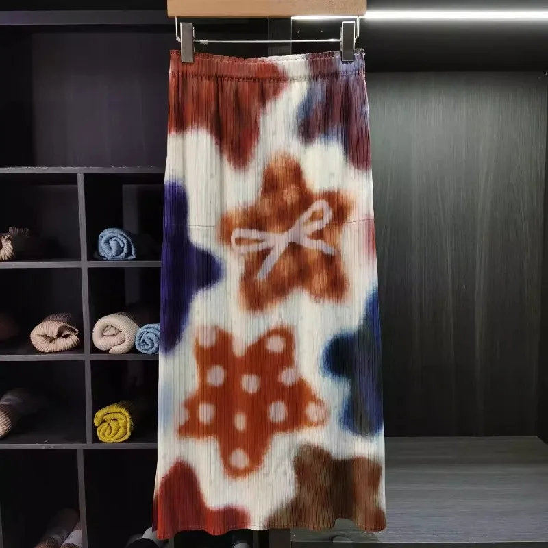Miyake Pleated Skirt 2026 Summer New Fashion Printed Design Elastic Waist Women's Long Skirt Beach Vacation Travel Fold Clothing
Miyake Pleated Skirt 2026 Summer New Fashion Printed Design Elastic Waist Women's Long Skirt Beach Vacation Travel Fold Clothing