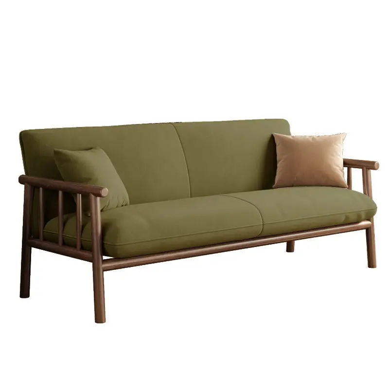 Japanese-style log small apartment retro solid wood sofa straight row living room fabric sofa
Japanese-style log small apartment retro solid wood sofa straight row living room fabric sofa