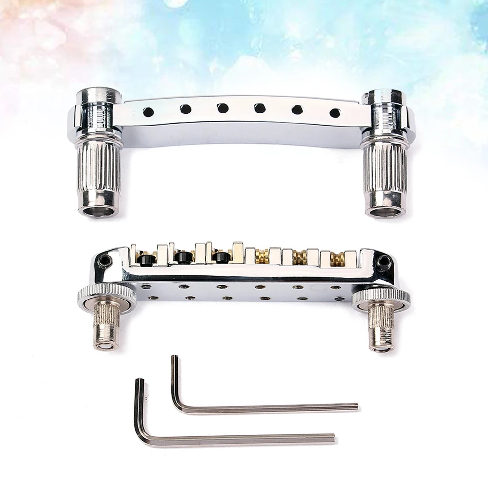 1 Piece Saddle Bridge Tailpiece Studs Wrenches Style Electric Guitar Replacement Parts Silver Guitar
1 Piece Saddle Bridge Tailpiece Studs Wrenches Style Electric Guitar Replacement Parts Silver Guitar