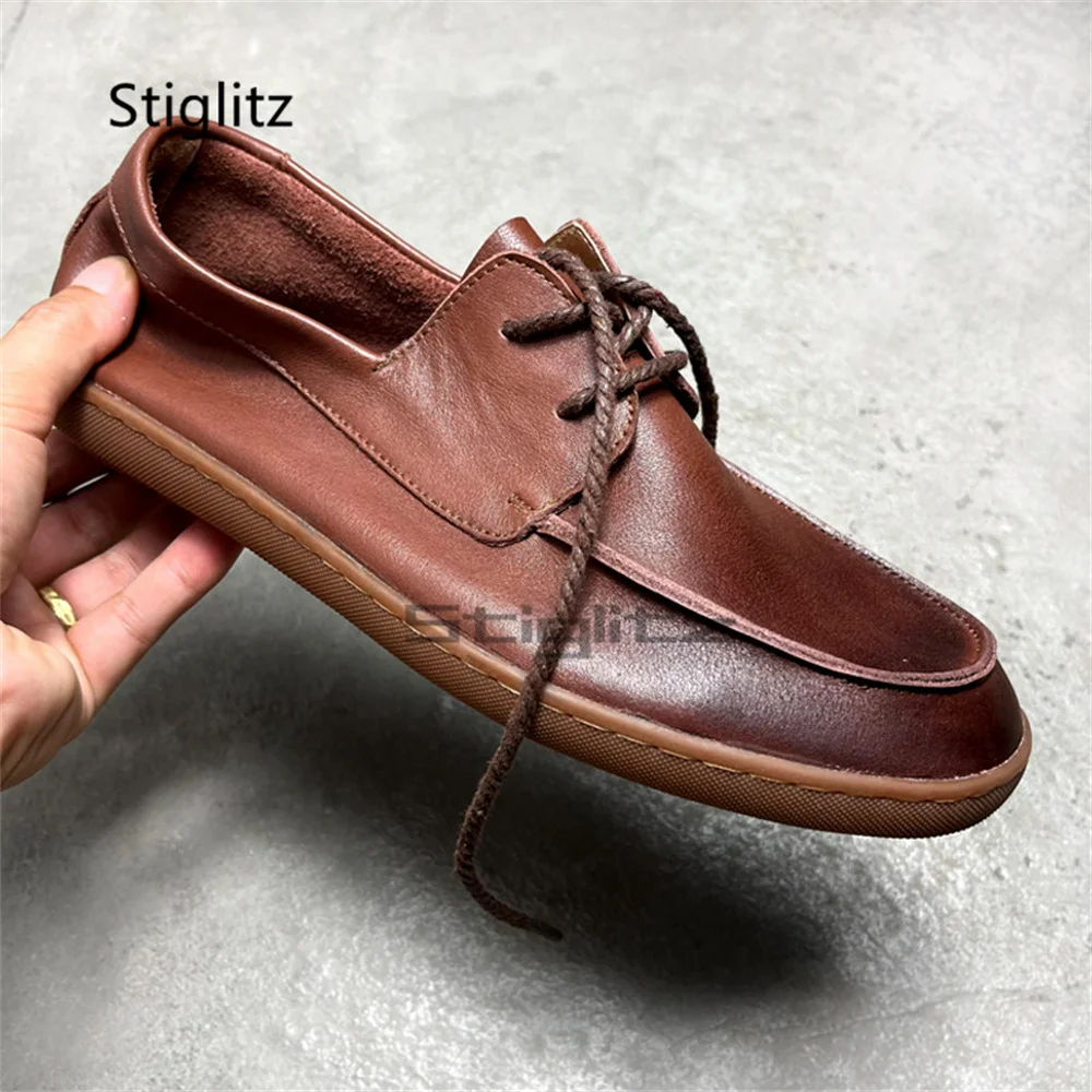 Мужские повседневные туфли из натуральной кожи в стиле ретро, на мягкой подошве, на шнуровке, удобные, дышащие, ручной работы, для вождения и на каждый день
Мужские повседневные туфли из натуральной кожи в стиле ретро, на мягкой подошве, на шнуровке, удобные, дышащие, ручной работы, для вождения и на каждый день