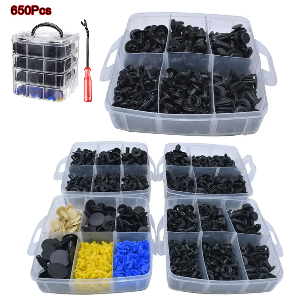 Universal Auto Fastener Clip Kit Fender Rivet Clips Car Body Push Retainer Pin Rivet Bumper Door Trim Panel Interior Accessories
Universal Auto Fastener Clip Kit Fender Rivet Clips Car Body Push Retainer Pin Rivet Bumper Door Trim Panel Interior Accessories