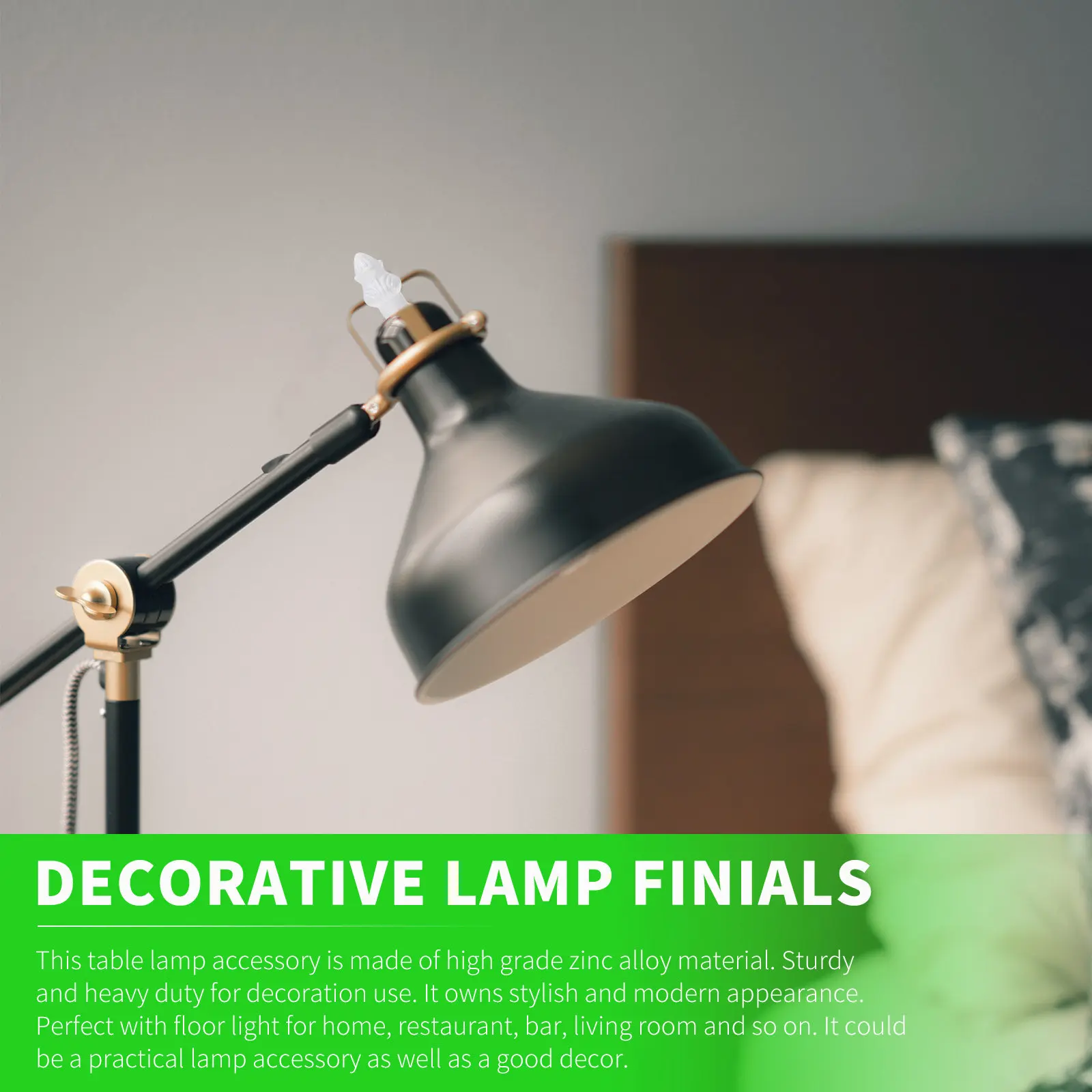 2Pcs Decorative Lamp Finials Floor Light Accessories High Grade Zinc Alloy Modern Chic Lamp Shade Caps Stylish Home Bar
2Pcs Decorative Lamp Finials Floor Light Accessories High Grade Zinc Alloy Modern Chic Lamp Shade Caps Stylish Home Bar