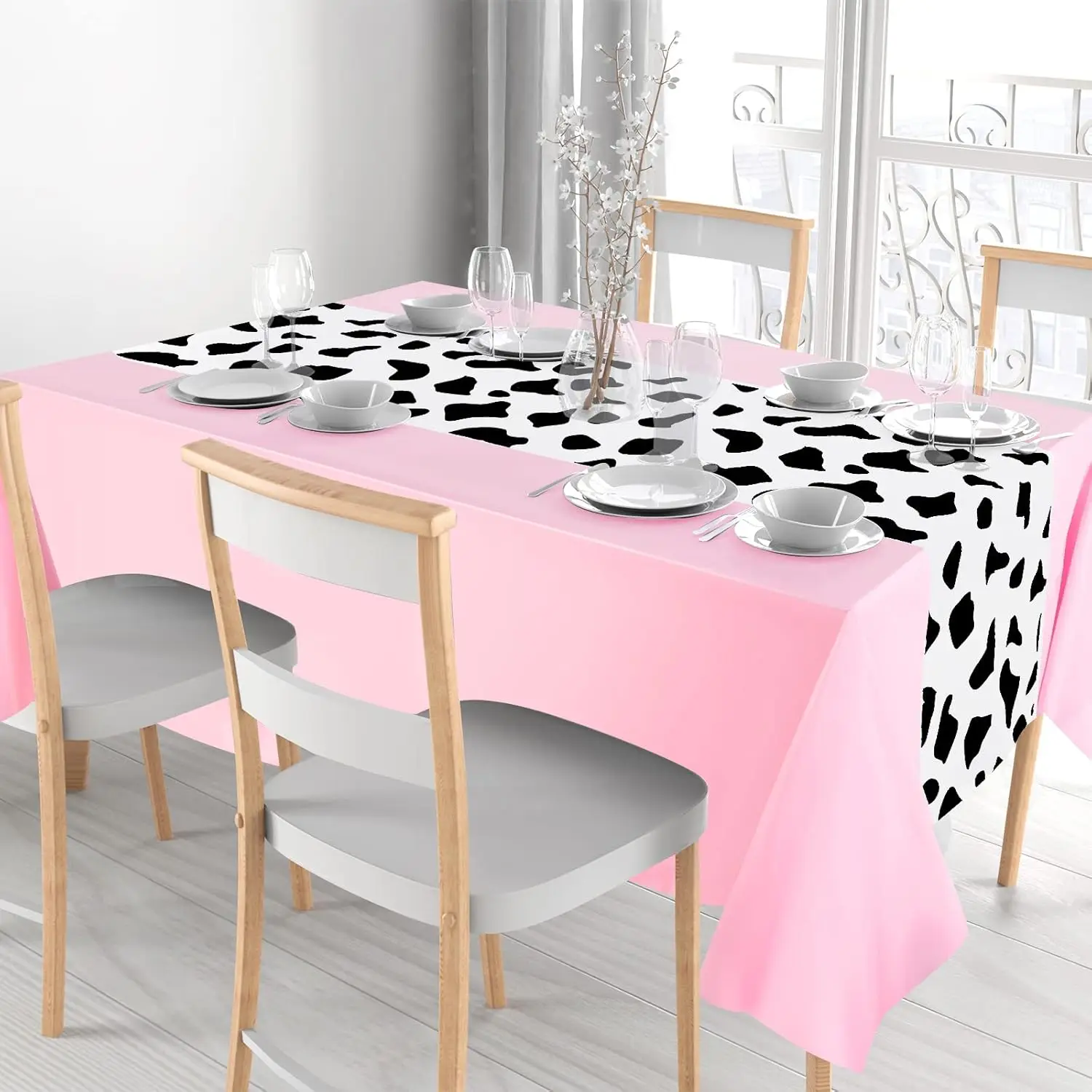 1Pc pink Cow Tablecloth for Party Cowboy Cow Table Runner Print Table Cover Toy Rectangular Birthday Party(Pink Elegant Pattern)
1Pc pink Cow Tablecloth for Party Cowboy Cow Table Runner Print Table Cover Toy Rectangular Birthday Party(Pink Elegant Pattern)