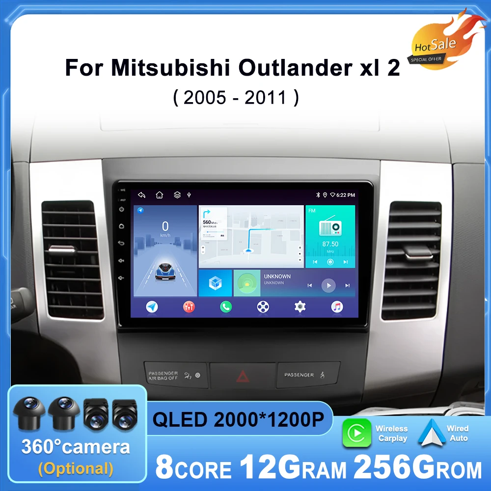 Автомобильный радиоприемник для Mitsubishi Outlander xl 2 2005-2011 Беспроводной Carplay Android Auto GPS-навигатор Wi-Fi FM BT 4G Автомобильная стереосистема 9 "QLED
Автомобильный радиоприемник для Mitsubishi Outlander xl 2 2005-2011 Беспроводной Carplay Android Auto GPS-навигатор Wi-Fi FM BT 4G Автомобильная стереосистема 9 "QLED