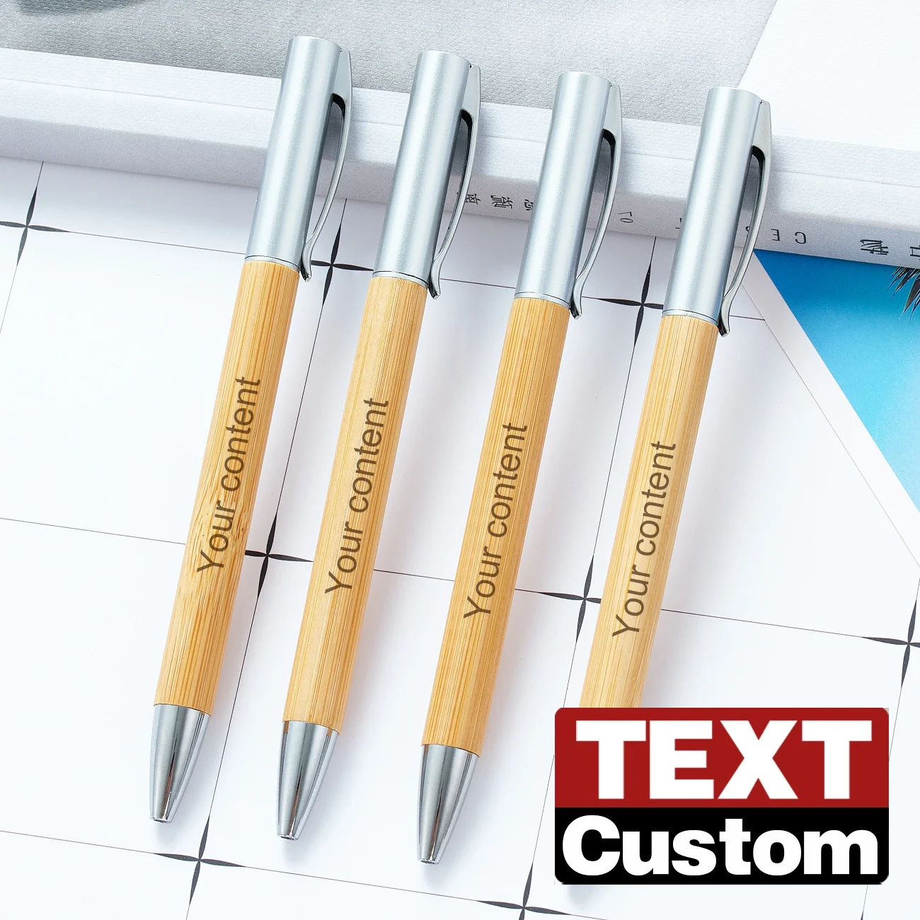 20-50Pcs Writing Bamboo Rotate to open Ballpoint Pen Wholesale Customized text name Advertising Gift Signature Pens Stationery
20-50Pcs Writing Bamboo Rotate to open Ballpoint Pen Wholesale Customized text name Advertising Gift Signature Pens Stationery