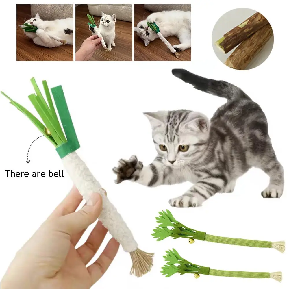Simulated Scallion Shape Cat Toys With Natural Silver Vine Stick Pet Pet Chew Toys Cat Teething Products Cat Teasing Toy
Simulated Scallion Shape Cat Toys With Natural Silver Vine Stick Pet Pet Chew Toys Cat Teething Products Cat Teasing Toy
