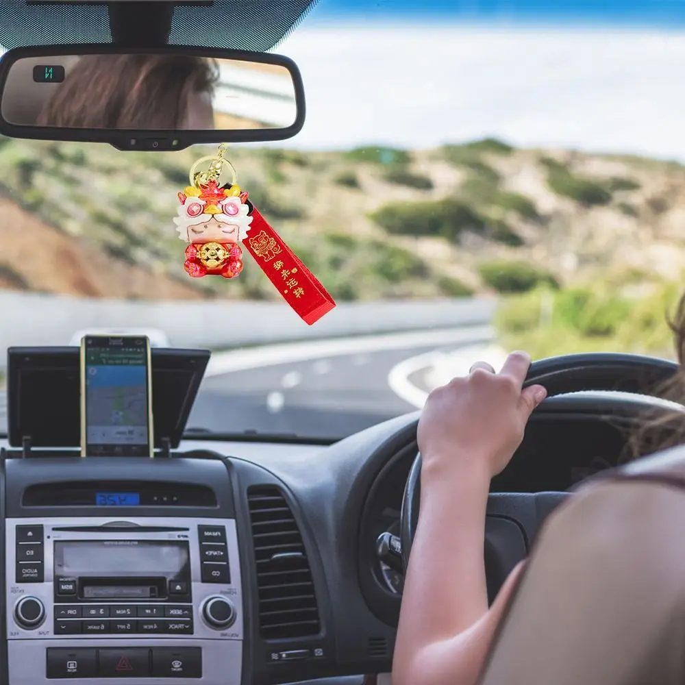 Red Cartoon Dancing Lion Keychain Transfor To Lucky Chinese Style Bag Ornament Accessories Car Decoration Keyring Pendant Gift
Red Cartoon Dancing Lion Keychain Transfor To Lucky Chinese Style Bag Ornament Accessories Car Decoration Keyring Pendant Gift