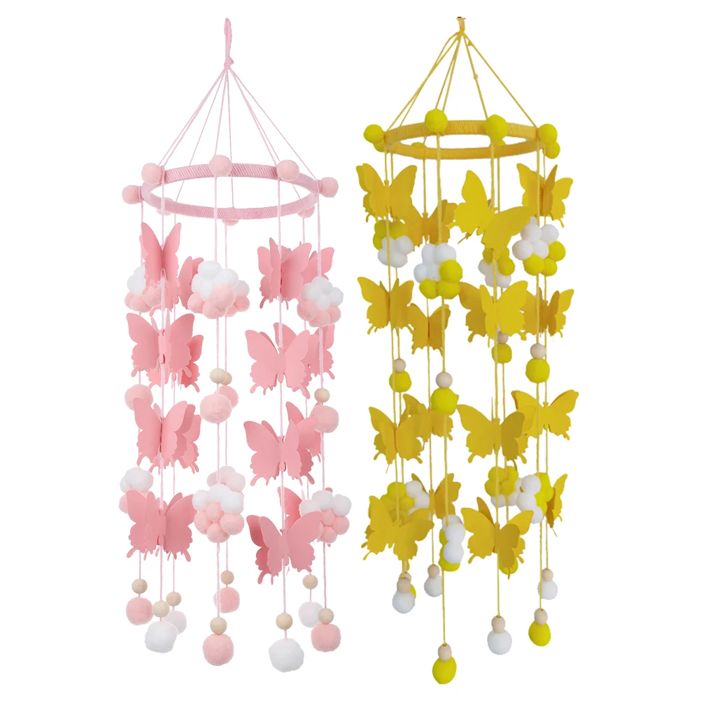 2 Pcs Butterfly Hanging Decor Elegant Lightweight Portable Crib Mobile Baby Nursery Accessories Hairball Bedroom Living Room
2 Pcs Butterfly Hanging Decor Elegant Lightweight Portable Crib Mobile Baby Nursery Accessories Hairball Bedroom Living Room