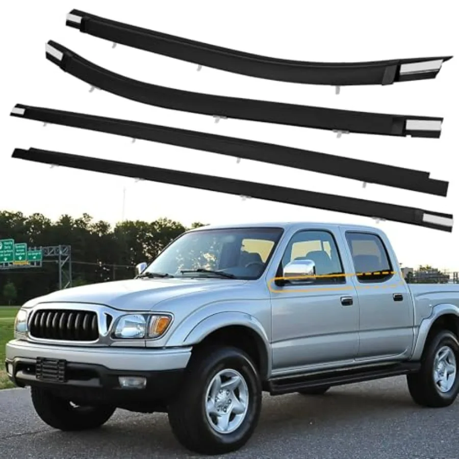 Outer Front Rear Door Window Belt Weatherstrip Seal Kit for 2000-2004 Toyota Tacoma Crew Cab Compatible with 68210-04020 68160-
Outer Front Rear Door Window Belt Weatherstrip Seal Kit for 2000-2004 Toyota Tacoma Crew Cab Compatible with 68210-04020 68160-
