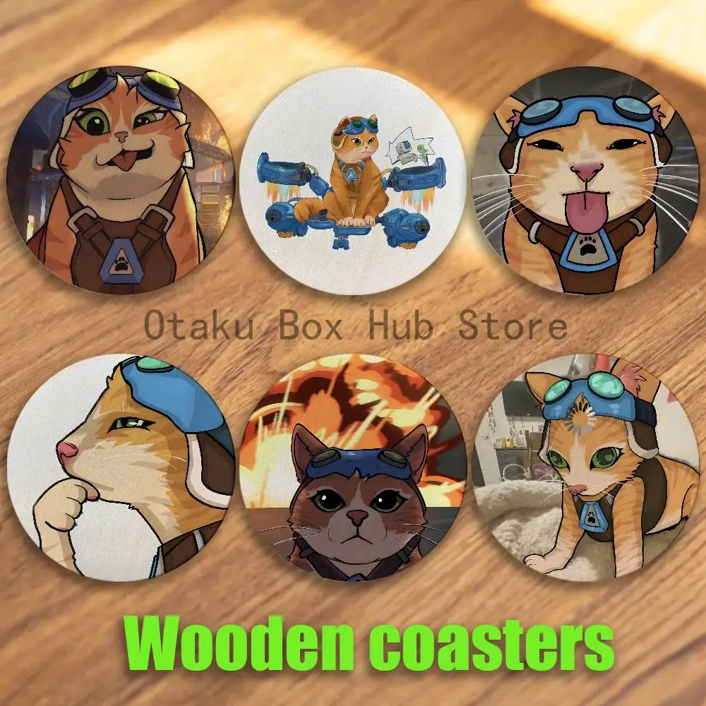 Game O-Over-watch Jetpack cat Wood Coaster Set - Heat Resistant For Tea & Coffee, Home Cafe Decor Holiday Gift
Game O-Over-watch Jetpack cat Wood Coaster Set - Heat Resistant For Tea & Coffee, Home Cafe Decor Holiday Gift