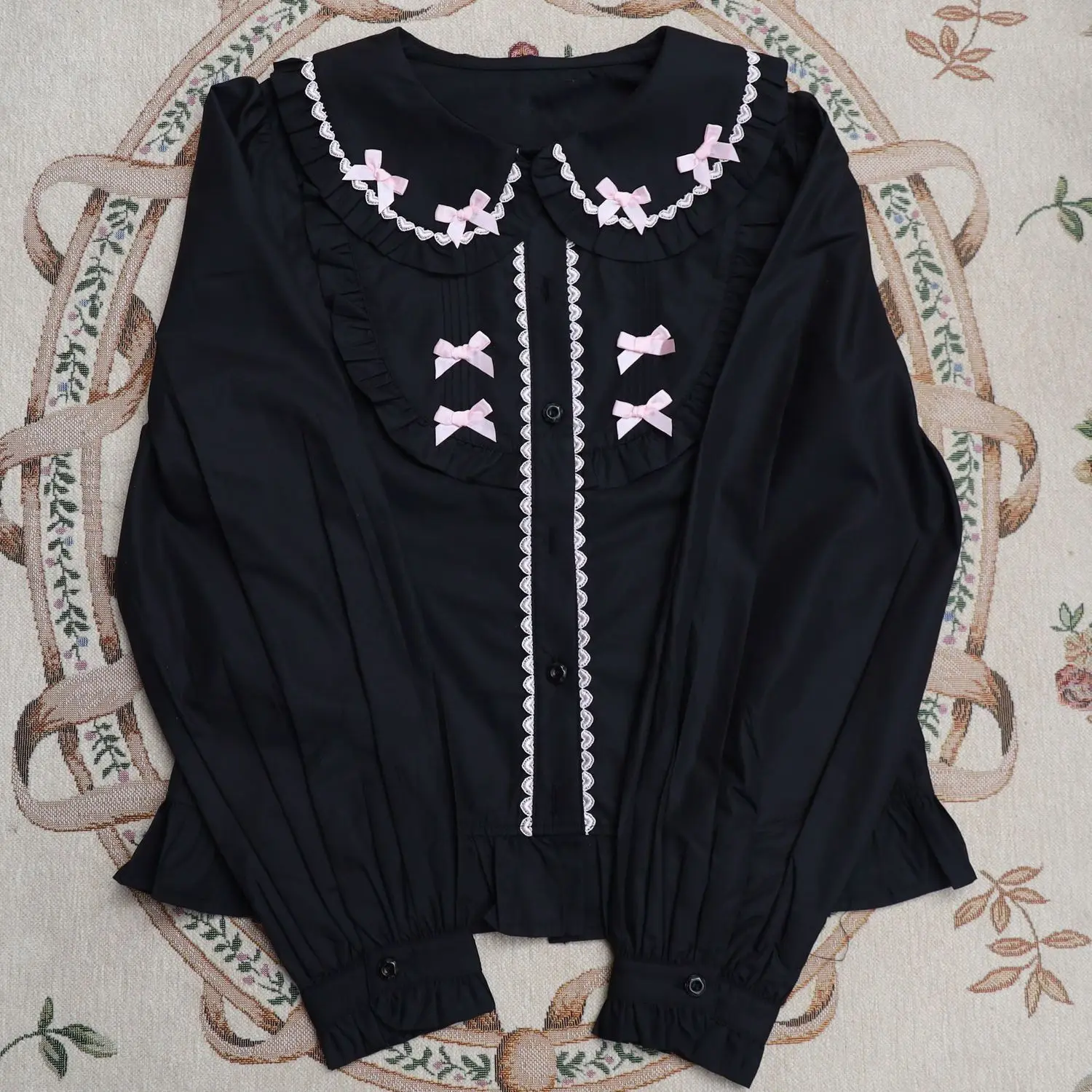 Свободные повседневные милые однотонные рубашки в стиле Y2K, эстетика Харадзюку, топы Лолита, японские милые блузки с бантом для женщин
Свободные повседневные милые однотонные рубашки в стиле Y2K, эстетика Харадзюку, топы Лолита, японские милые блузки с бантом для женщин