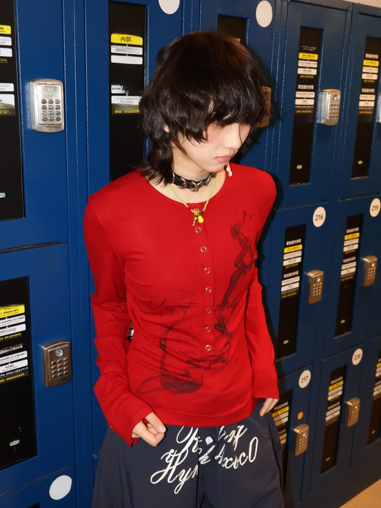 Slim Fit Long Sve Red T-irt Women's aphic Print Street Sle Cotton Polyester Blend round Ne Casual Top
Slim Fit Long Sve Red T-irt Women's aphic Print Street Sle Cotton Polyester Blend round Ne Casual Top