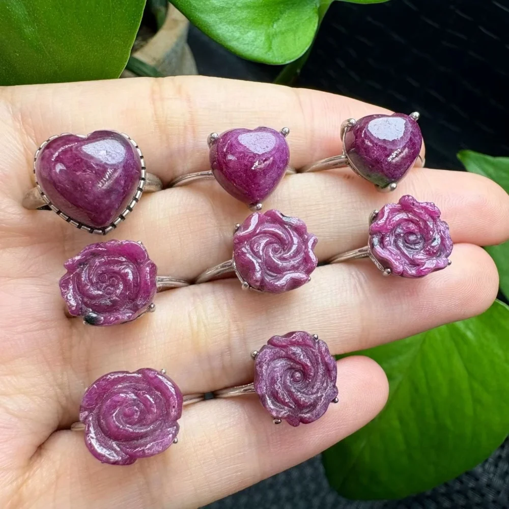 Natural Ruby Adjustable Size Ring Colour Crystal Gemstone Trendy Creative Mature Fashion Women Healing Jewelry Gift 1PCS
Natural Ruby Adjustable Size Ring Colour Crystal Gemstone Trendy Creative Mature Fashion Women Healing Jewelry Gift 1PCS