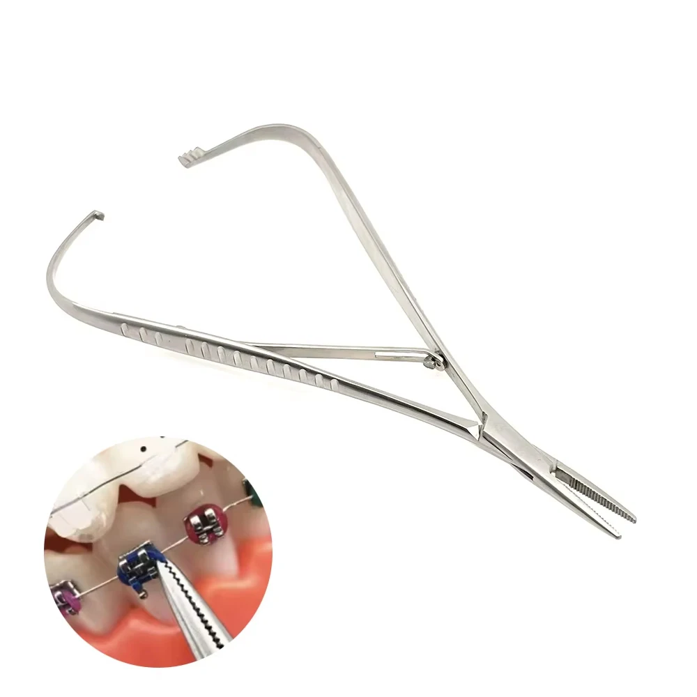 Dental Elastic Ligature Ties for Braces Orthodontic Ligation Rings Mathieu Forceps Professional Wire Fixing Tool
Dental Elastic Ligature Ties for Braces Orthodontic Ligation Rings Mathieu Forceps Professional Wire Fixing Tool