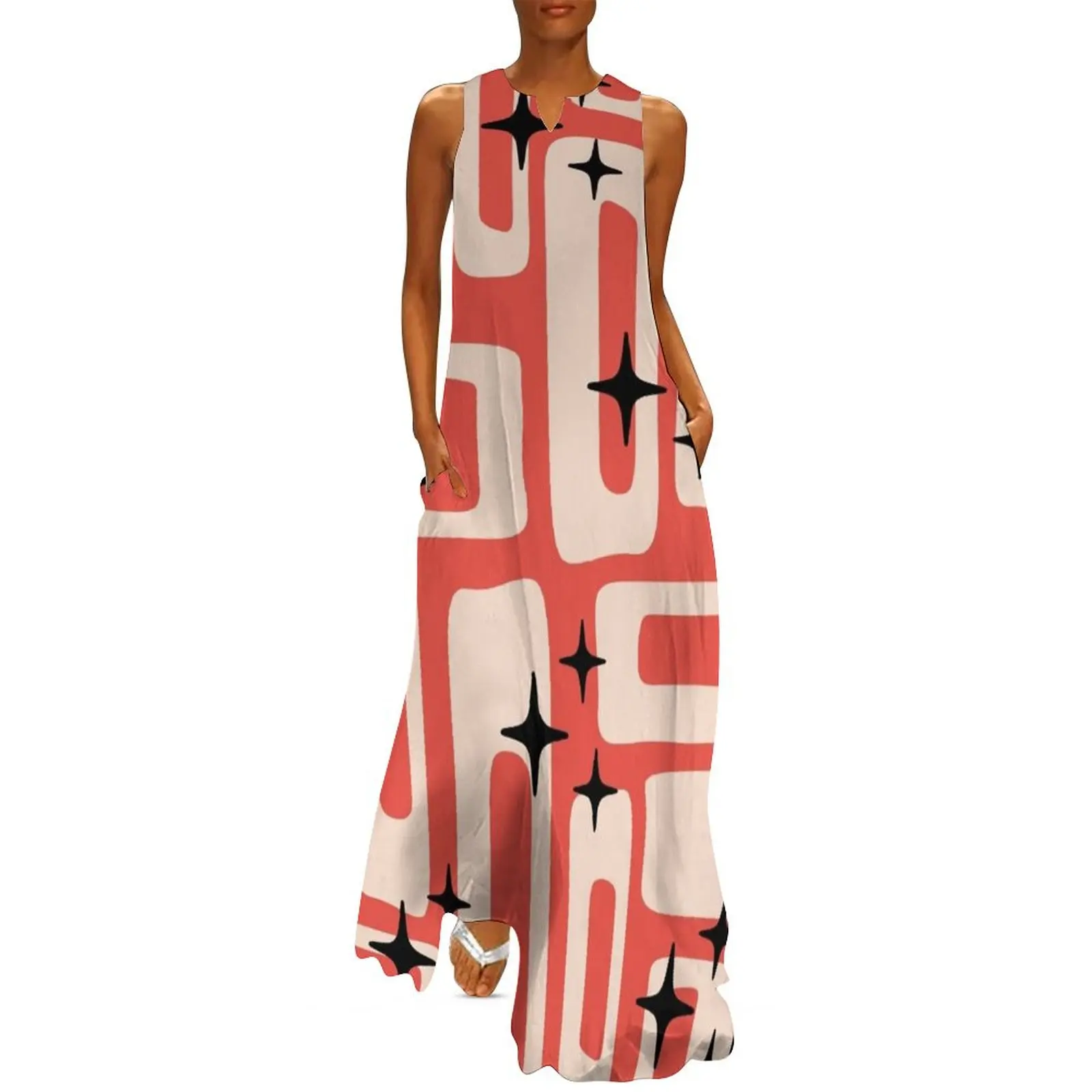 Retro Mid Century Modern Abstract Pattern 939 Long Dress Bride dresses beach dresses Dress
Retro Mid Century Modern Abstract Pattern 939 Long Dress Bride dresses beach dresses Dress