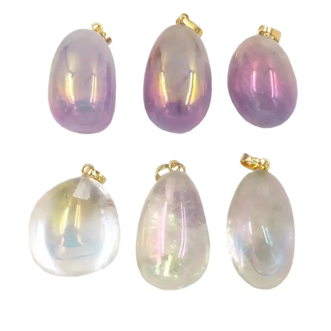 WT-P1807 WKT 2025 Smooth And Colorful Stones Natural Aura Quartzs Round Shape Natural Gemstones Wedding Gift Pendant For Lady
WT-P1807 WKT 2025 Smooth And Colorful Stones Natural Aura Quartzs Round Shape Natural Gemstones Wedding Gift Pendant For Lady
