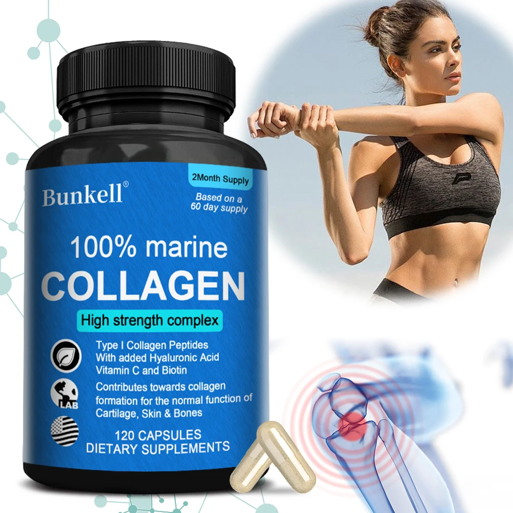 Морской коллаген 1200 мг - Биотин, гиалуроновая кислота, для укрепления кожи, против старения, для роста волос и ногтей, поддержка суставов и иммунитета
Морской коллаген 1200 мг - Биотин, гиалуроновая кислота, для укрепления кожи, против старения, для роста волос и ногтей, поддержка суставов и иммунитета