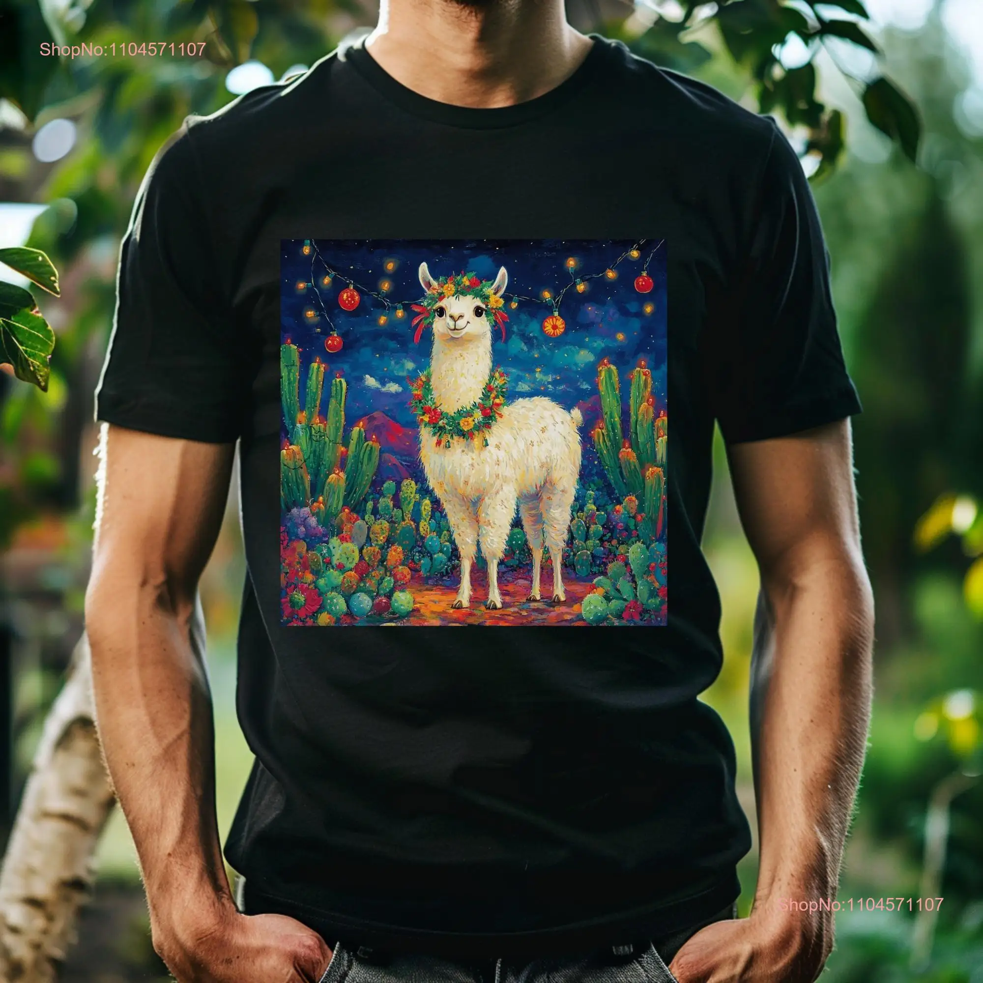 Рождественская футболка Llama Lights Up с изображением животных, повседневная идея с длинными или короткими рукавами
Рождественская футболка Llama Lights Up с изображением животных, повседневная идея с длинными или короткими рукавами