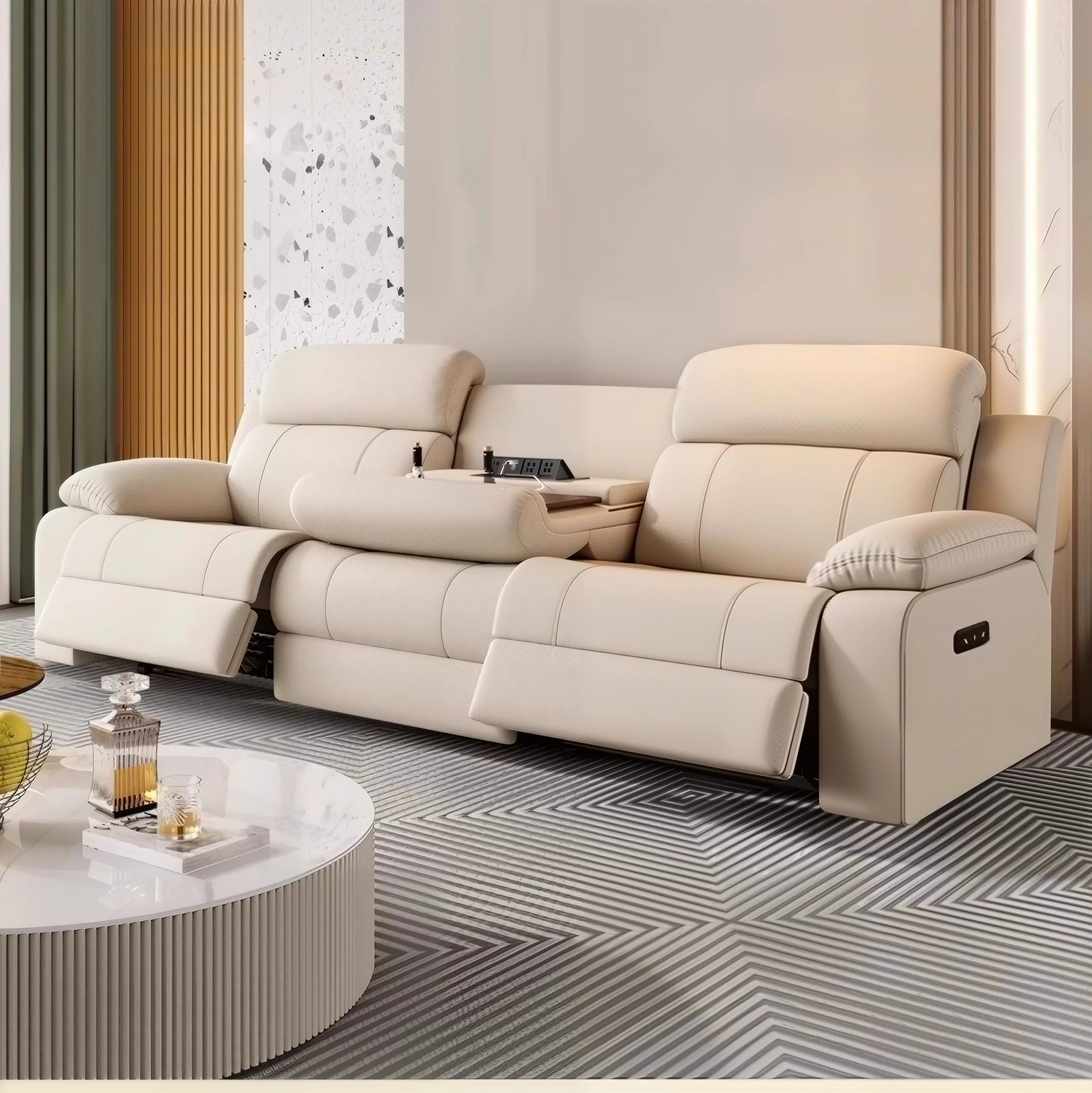 #Wall-Side Electric Solid Wood Sofa Premium Compact 3-Seater for Small Apartments Living Room & Home Theater Multi-Functional
#Wall-Side Electric Solid Wood Sofa Premium Compact 3-Seater for Small Apartments Living Room & Home Theater Multi-Functional