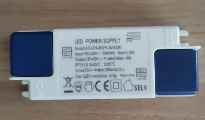 Free Shipping AD-LPA-B3FK-42V320 Replacement AD-LPA-7AK-40V280 12W AD-A12X1W-LDIM 320mA Power Driver Power Supply Triac Dimmable
Free Shipping AD-LPA-B3FK-42V320 Replacement AD-LPA-7AK-40V280 12W AD-A12X1W-LDIM 320mA Power Driver Power Supply Triac Dimmable