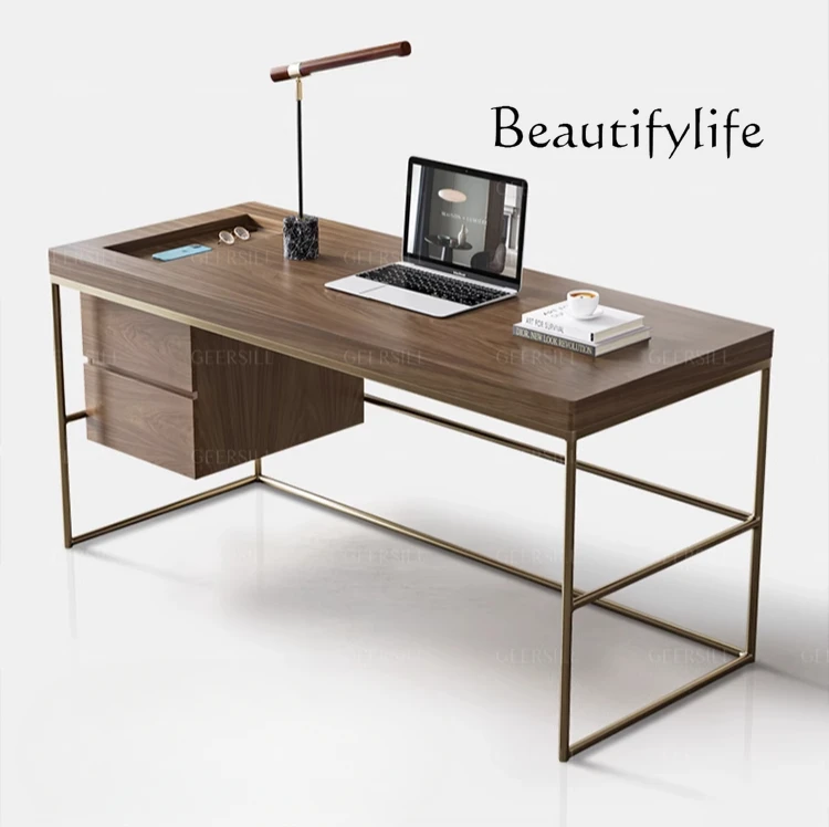 Nordic medieval style solid wood study desk computer desk home design simple workbench
Nordic medieval style solid wood study desk computer desk home design simple workbench