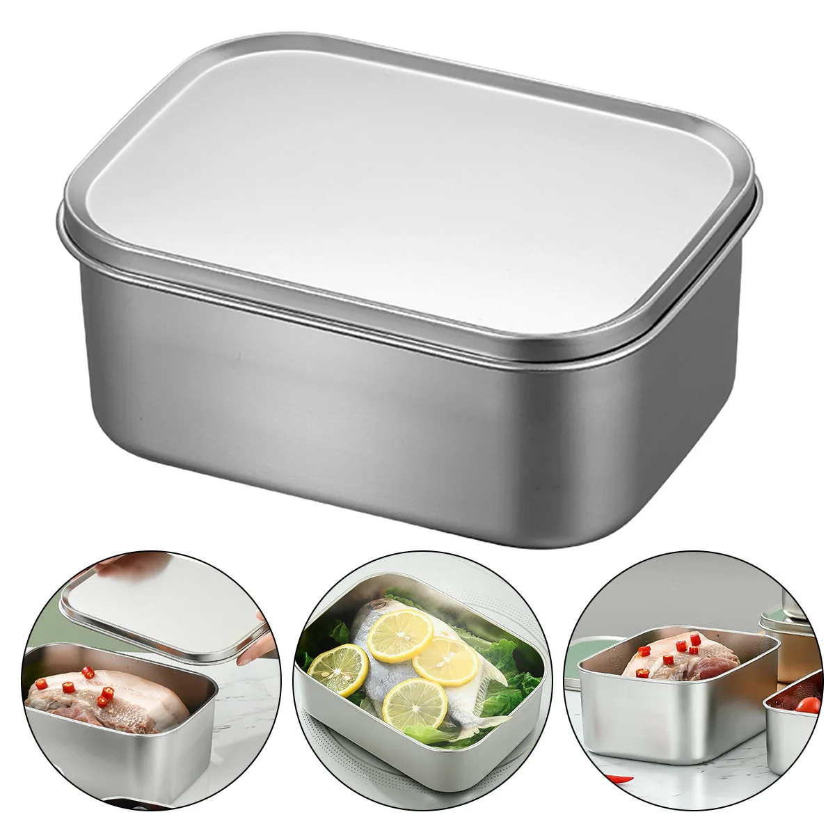 1 Set Stainless Steel Food Container Bento Lunch Box For Kids Outdoor Picnic Camping Storage Refrigerator Safe Fresh-Keeping
1 Set Stainless Steel Food Container Bento Lunch Box For Kids Outdoor Picnic Camping Storage Refrigerator Safe Fresh-Keeping