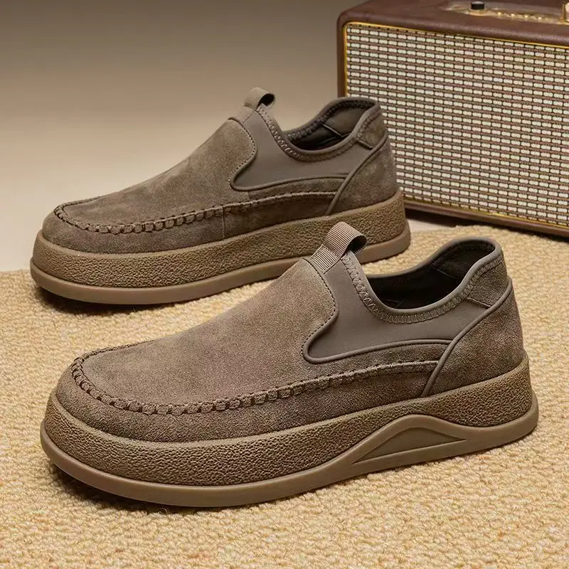 Men Leather Big Size Casual Board Shoes Spring Autumn New Thick Sole Non Slip Low Top Slip On Round Toe Breathable Work Shoes
Men Leather Big Size Casual Board Shoes Spring Autumn New Thick Sole Non Slip Low Top Slip On Round Toe Breathable Work Shoes