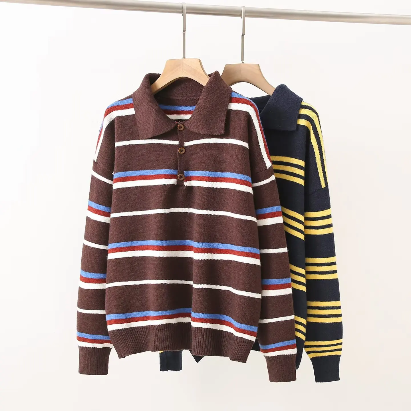 Корейский мягкий свитер с повседневным воротником в полоску, вязаный женский осенне-зимний модный утягивающий длинный топ све
Корейский мягкий свитер с повседневным воротником в полоску, вязаный женский осенне-зимний модный утягивающий длинный топ све