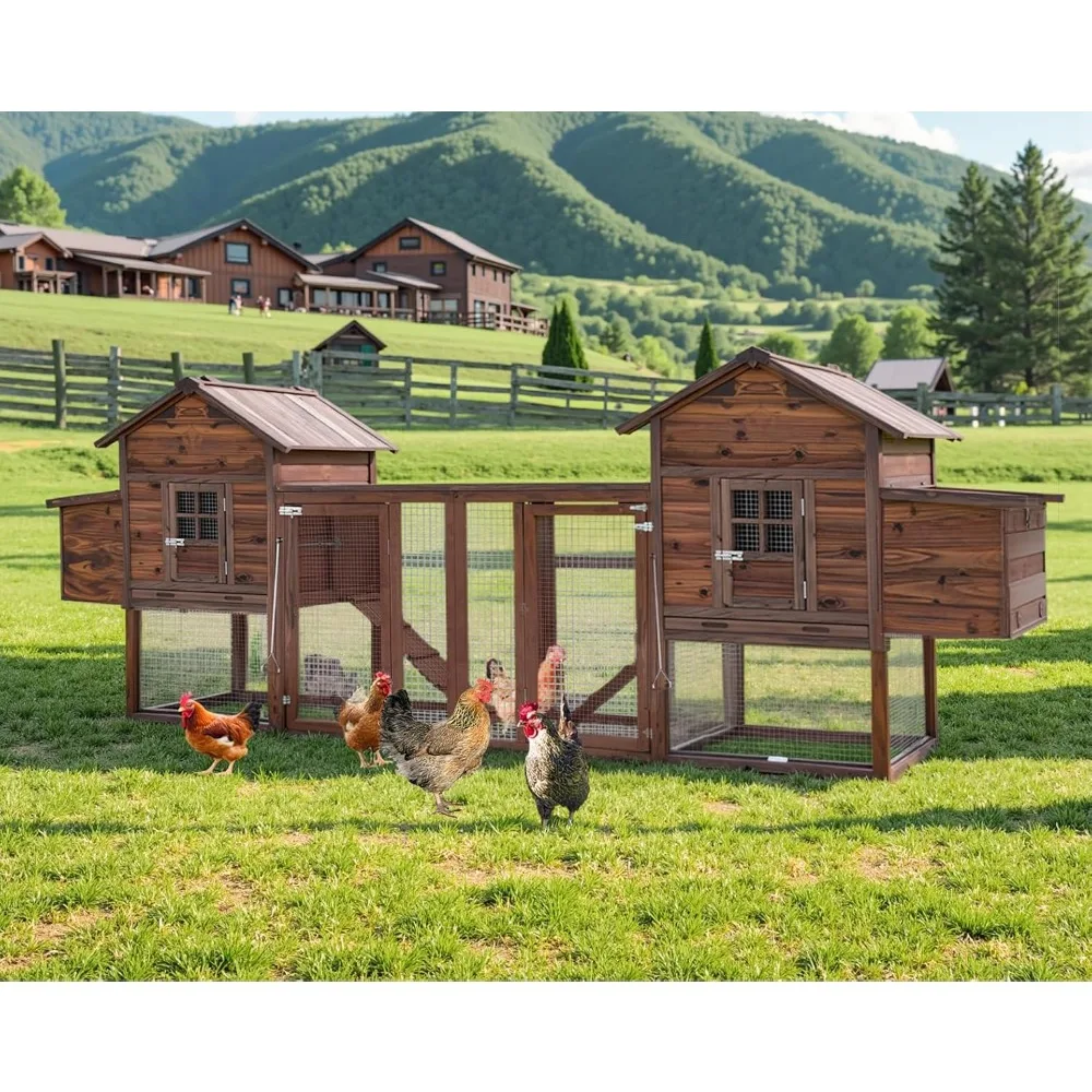 Outdoor 160'' Chicken Coop for Chickens Wooden Hen Fence,Duck,Chicken Cage with Nesting Box & Removable Tray,Small Animal Hutch
Outdoor 160'' Chicken Coop for Chickens Wooden Hen Fence,Duck,Chicken Cage with Nesting Box & Removable Tray,Small Animal Hutch