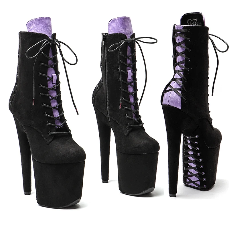 Leecabe 20CM/8inches Suede Two color mix color Upper Trend fashion High Heel platform stripper heel Pole Dance boots
Leecabe 20CM/8inches Suede Two color mix color Upper Trend fashion High Heel platform stripper heel Pole Dance boots