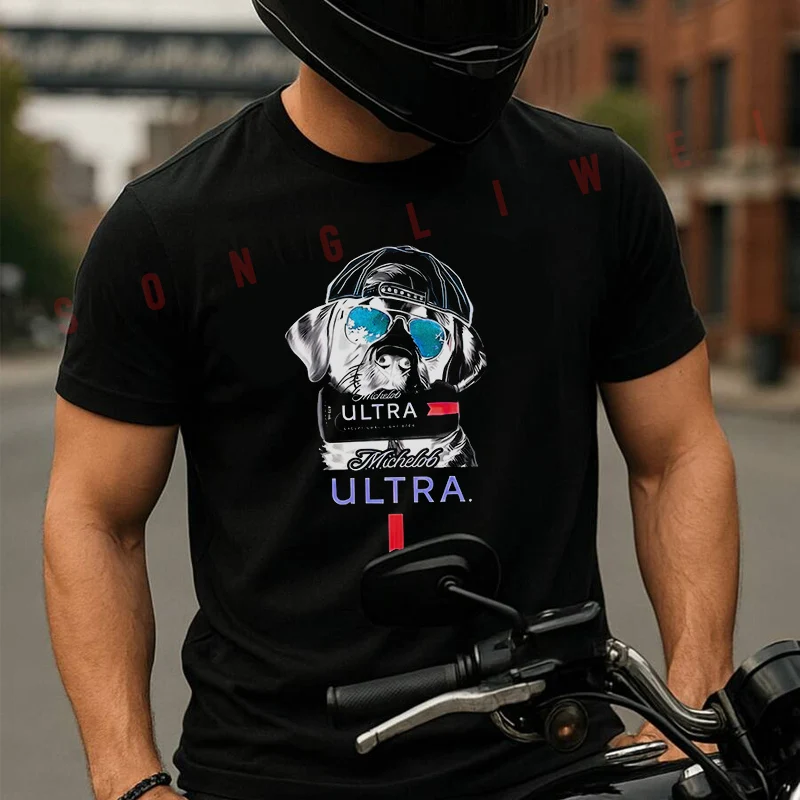 Ultra Cool Dog Graphic Motorcycle T Shirt Cotton Summer Short-sleeved Casual Tee Men Women Streetwear T-shirt
Ultra Cool Dog Graphic Motorcycle T Shirt Cotton Summer Short-sleeved Casual Tee Men Women Streetwear T-shirt