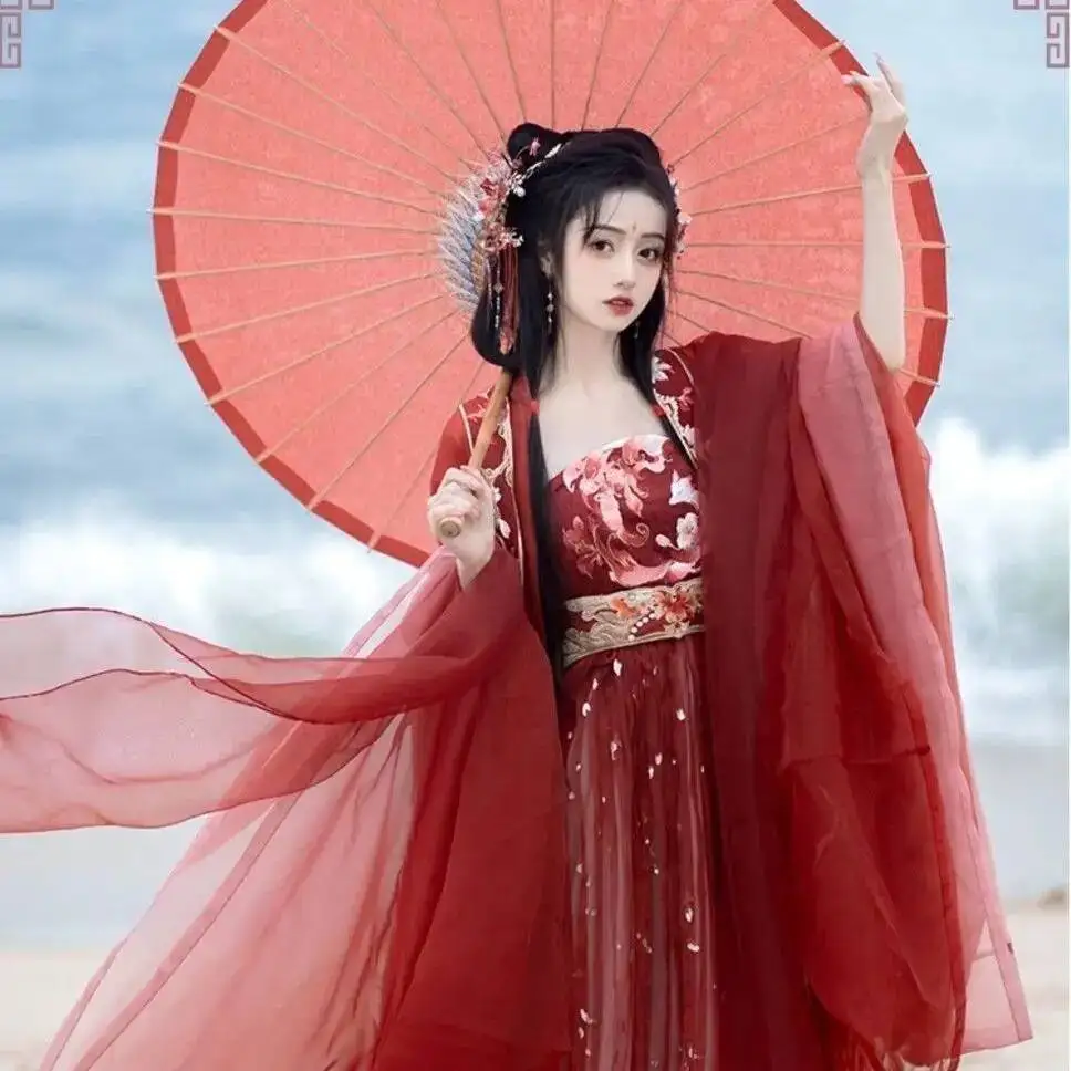 2026 Tang Dynasty Heavy Embroidery Large Sleeves Chinese Hanfu Nine-Tailed Fox Hanfu For Women Adult Fairy-like Mythical Series
2026 Tang Dynasty Heavy Embroidery Large Sleeves Chinese Hanfu Nine-Tailed Fox Hanfu For Women Adult Fairy-like Mythical Series