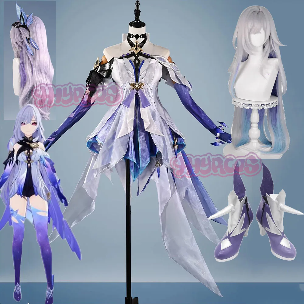 Genshin Impact Skirk Cosplay Costume Wig Dress Headwear Metal Accessory Halloween Cosplay Party Women Shoes Accessories
Genshin Impact Skirk Cosplay Costume Wig Dress Headwear Metal Accessory Halloween Cosplay Party Women Shoes Accessories