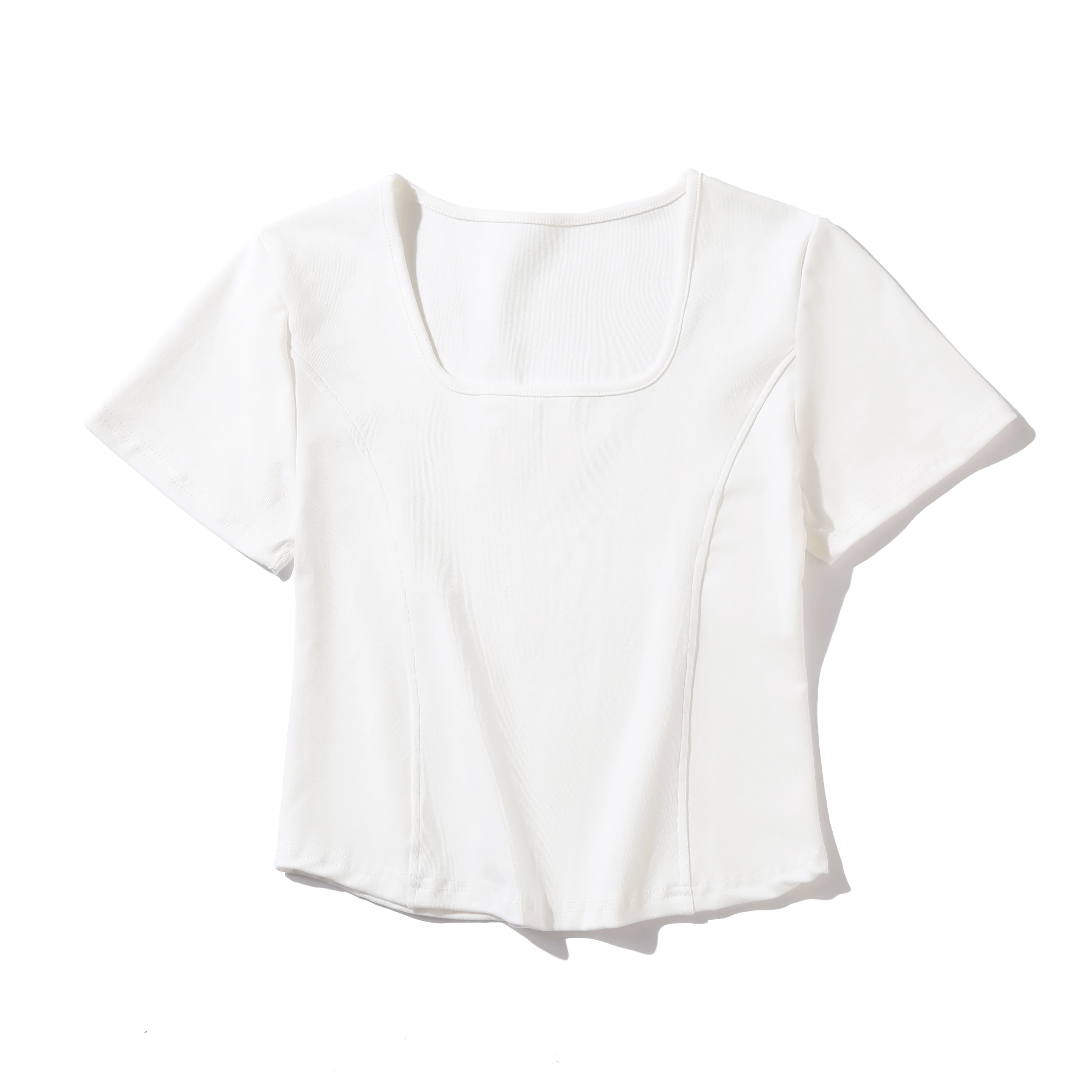 Women's Square Collar Top T-shirt Short Sleeve Crop Top 2024 Women's Clothing
Women's Square Collar Top T-shirt Short Sleeve Crop Top 2024 Women's Clothing
