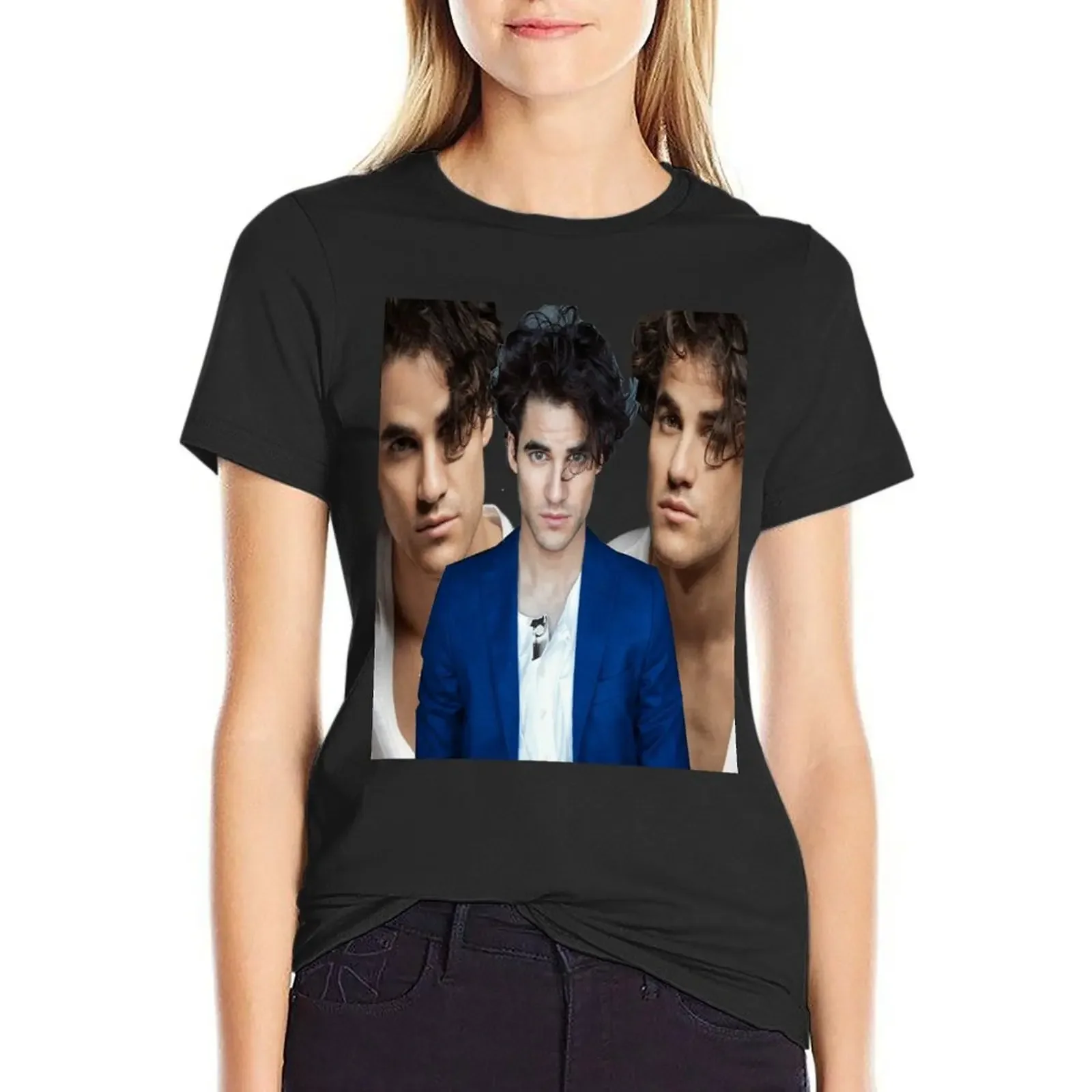 Darren Criss T-Shirt cute tops plus sizes oversized Women's summer blouses 2025
Darren Criss T-Shirt cute tops plus sizes oversized Women's summer blouses 2025