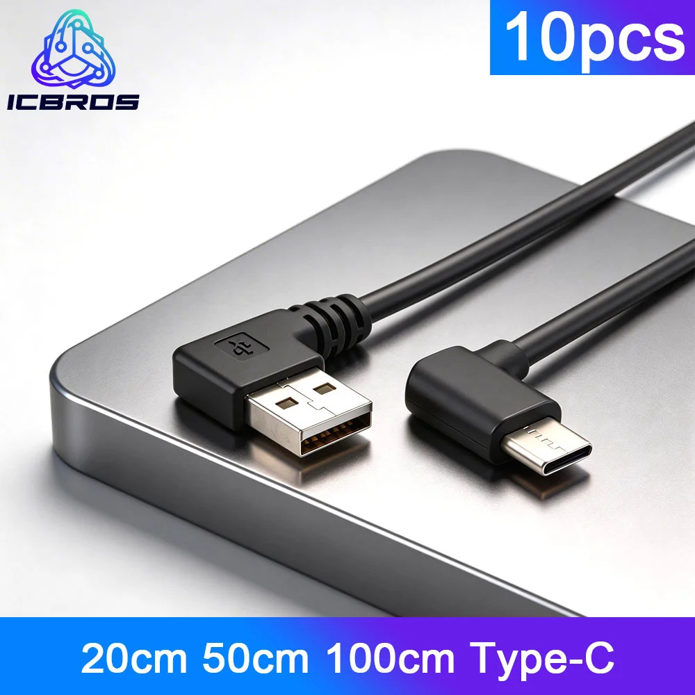 10pcs 90 degree elbow Double Android Phone Universal Fast Mobile Game Bend Type-C Data Charging Cable
10pcs 90 degree elbow Double Android Phone Universal Fast Mobile Game Bend Type-C Data Charging Cable