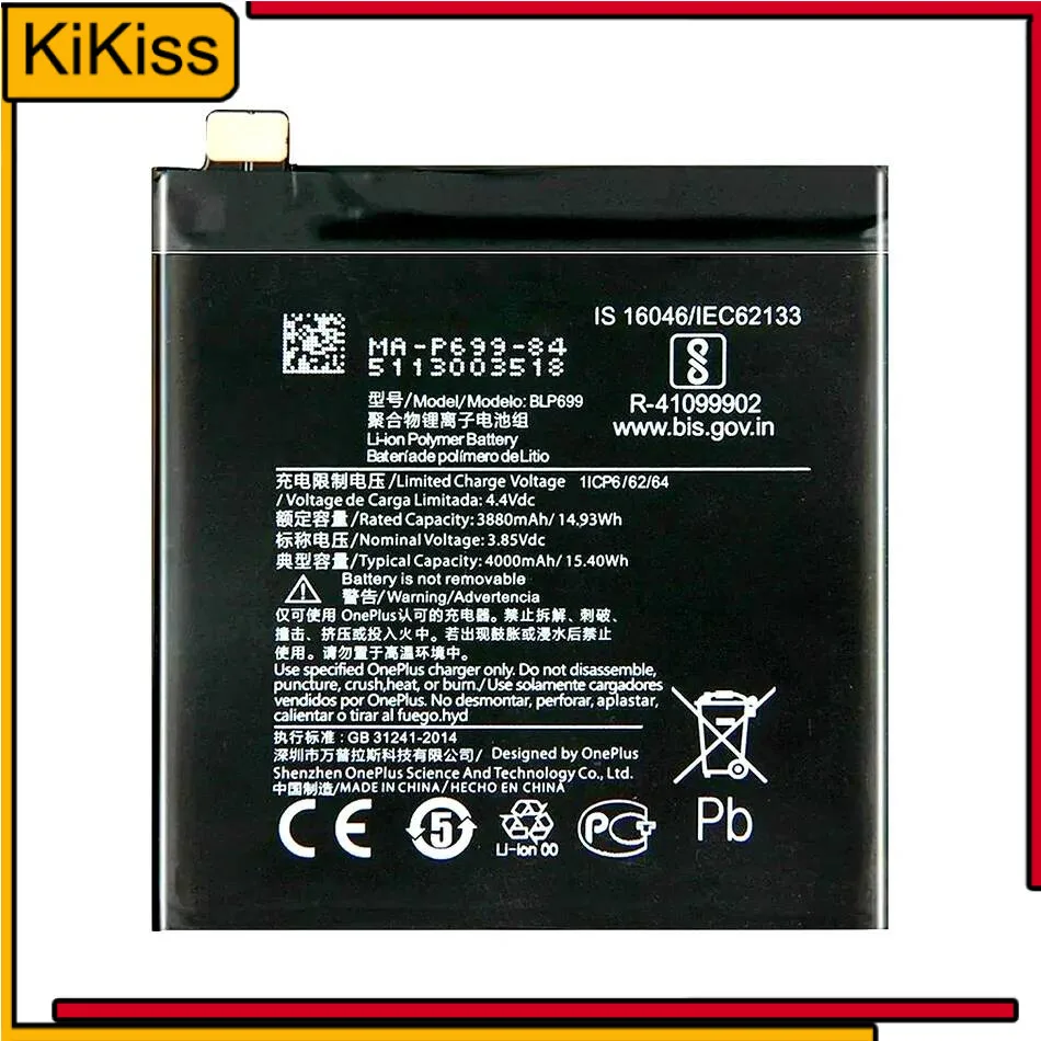 For Oneplus 7 Pro BLP699 High-Efficiency 4000Mah Mobile Phone Battery Long-Lasting
For Oneplus 7 Pro BLP699 High-Efficiency 4000Mah Mobile Phone Battery Long-Lasting