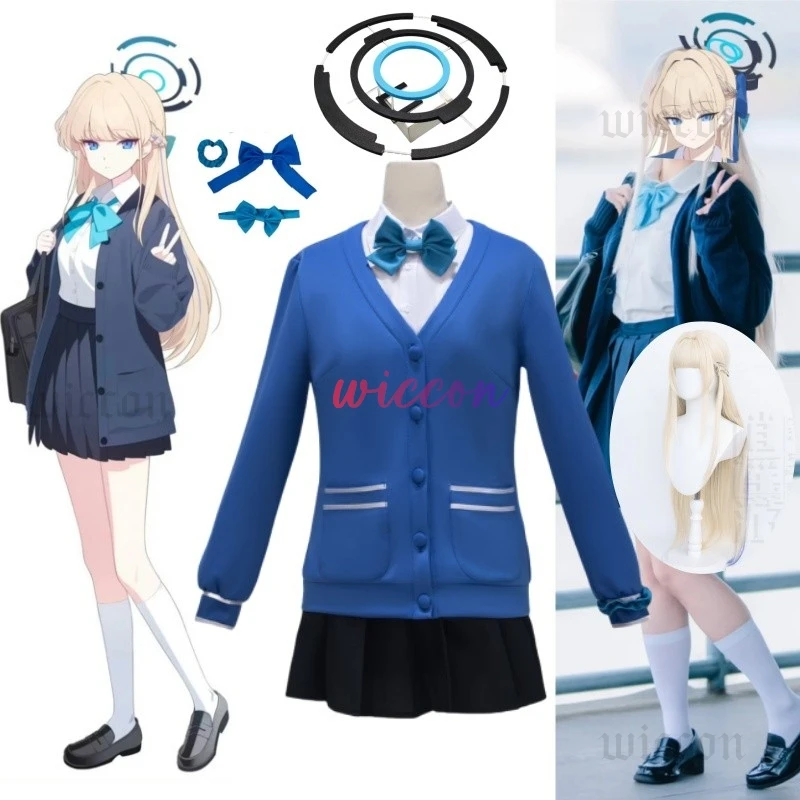 Blue Archive Asuma Toki Cosplay Costume Japanese JK UniformSweater Coat Skirt Wig Headwear Set for Women Christmas Carnival Suit
Blue Archive Asuma Toki Cosplay Costume Japanese JK UniformSweater Coat Skirt Wig Headwear Set for Women Christmas Carnival Suit
