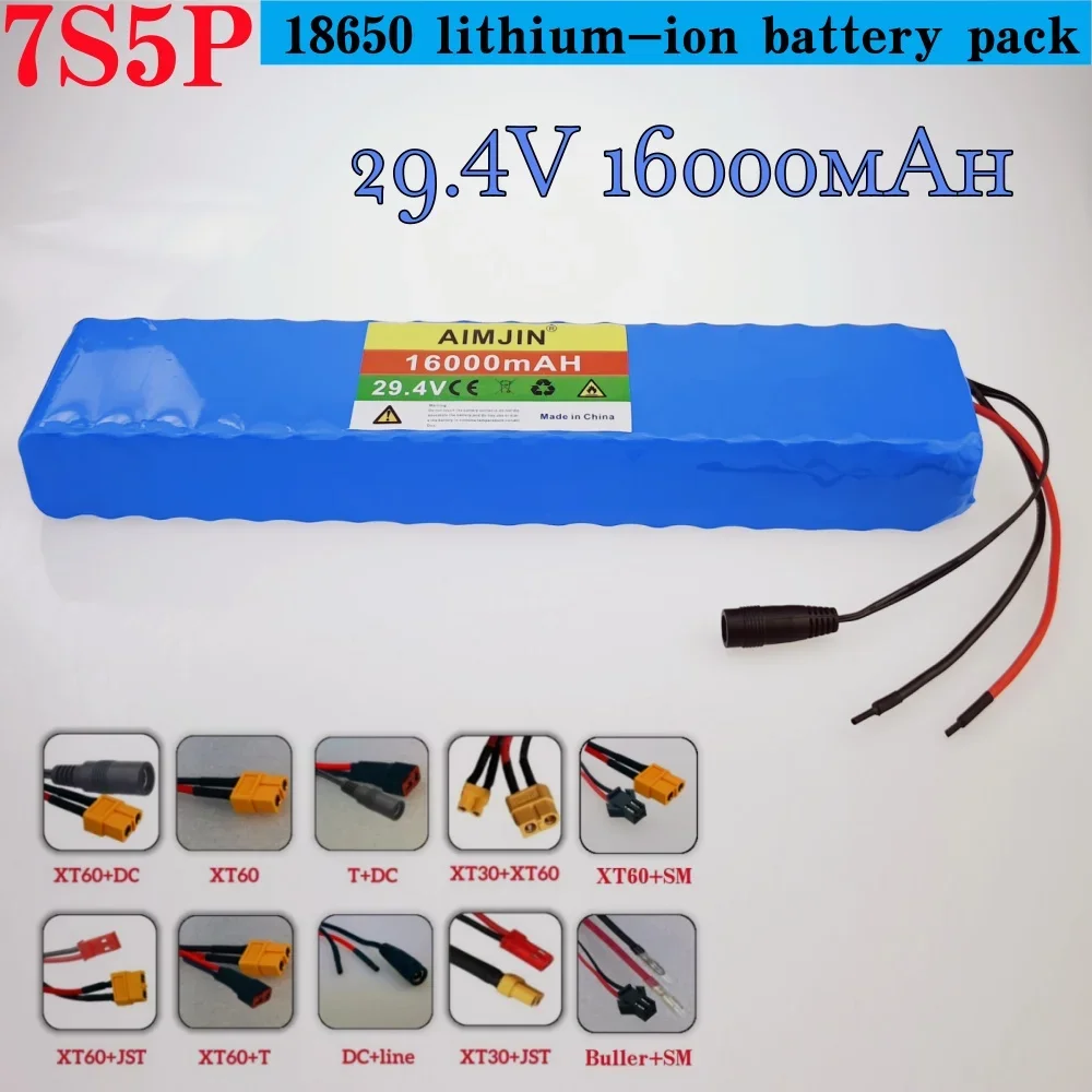 7S5P 24 В аккумулятор 500 Вт 29,4 В 16000 мАч 18650 встроенный BMS для электрических скутеров литий-ионный аккумулятор
7S5P 24 В аккумулятор 500 Вт 29,4 В 16000 мАч 18650 встроенный BMS для электрических скутеров литий-ионный аккумулятор