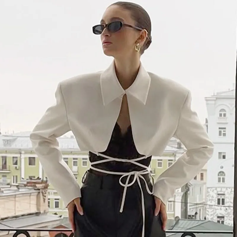Talenza White Women's Coats Top Fashion Lace Lapel Long Sleeve Jacket Spring Autumn Commuting Casual Elegant Chic Female Outwear
Talenza White Women's Coats Top Fashion Lace Lapel Long Sleeve Jacket Spring Autumn Commuting Casual Elegant Chic Female Outwear