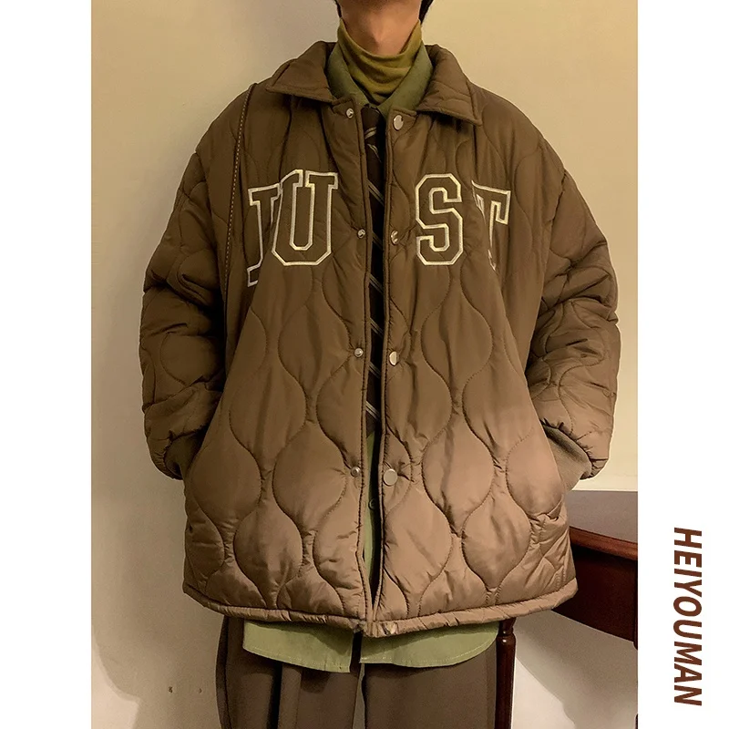 Men's Quilted Cotton Jaet Winter Thi Warm Lightweight Retro Sle Casual Coat Loose Fit Durable Fabric Youth Faion
Men's Quilted Cotton Jaet Winter Thi Warm Lightweight Retro Sle Casual Coat Loose Fit Durable Fabric Youth Faion