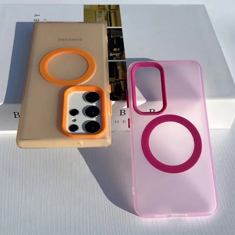 Luxury Candy Clear for Magsafe Case For Samsung S26 S25 S24Plus S26Ultra S23 FE A07 A17 A37 A57 A06 A16 A36 A56 A35 Magnet Cover
Luxury Candy Clear for Magsafe Case For Samsung S26 S25 S24Plus S26Ultra S23 FE A07 A17 A37 A57 A06 A16 A36 A56 A35 Magnet Cover