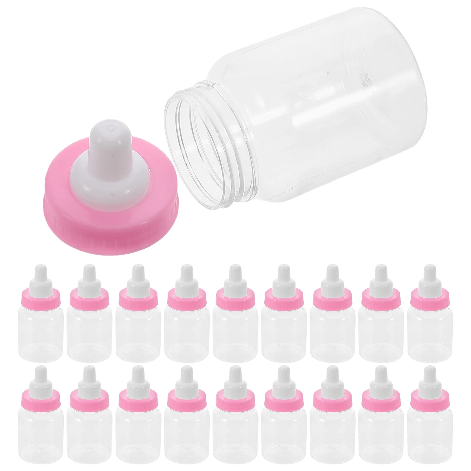 24Pcs Creative Mini Feeding Bottle Decorative Candy Containers Transparent Shower Party Favors Pink Feeding Bottle
24Pcs Creative Mini Feeding Bottle Decorative Candy Containers Transparent Shower Party Favors Pink Feeding Bottle