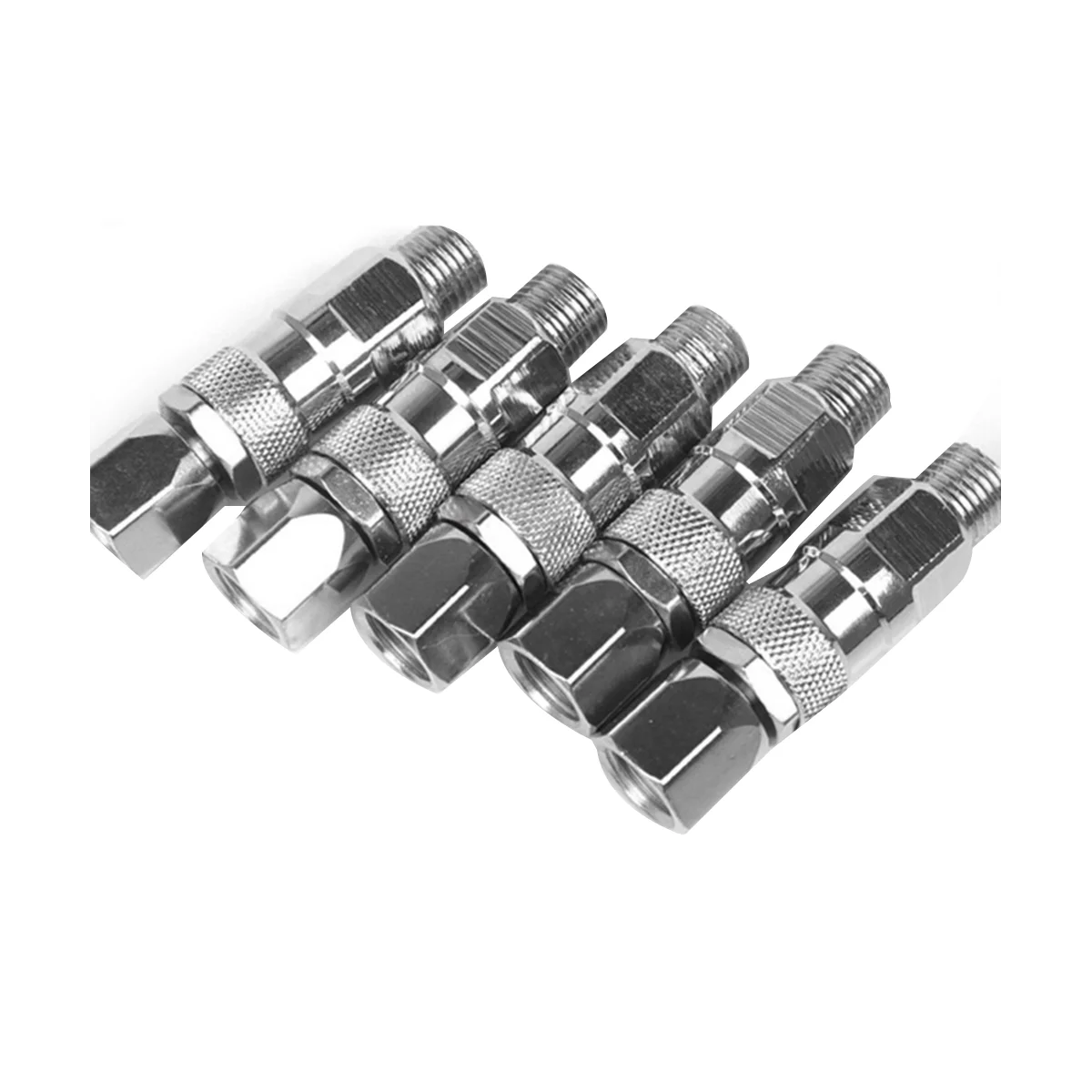 Airless Spray Hose Swivel Adapter Stainless Steel Sprayer Connector Suitable for Airless High-Pressure Paint Sprayer 5Pc
Airless Spray Hose Swivel Adapter Stainless Steel Sprayer Connector Suitable for Airless High-Pressure Paint Sprayer 5Pc
