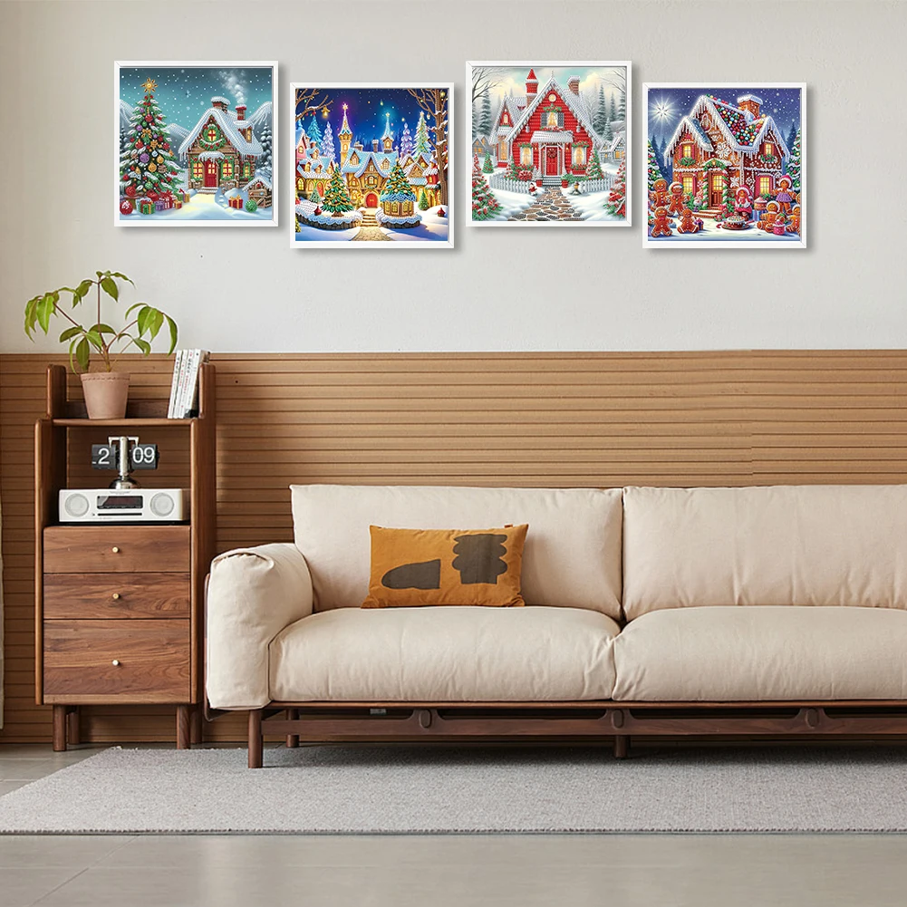 4pcs 5D DIY Partial Special Shaped Drill Xmas House Diamond Painting Kit30x30cm
4pcs 5D DIY Partial Special Shaped Drill Xmas House Diamond Painting Kit30x30cm