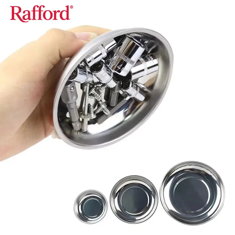 Rafford Magnetic Tray Circular Screw Storage Bowl 3''/4''/6'' Stainless Steel Tools for Auto Suction Pad Tools Screwdriver Bits
Rafford Magnetic Tray Circular Screw Storage Bowl 3''/4''/6'' Stainless Steel Tools for Auto Suction Pad Tools Screwdriver Bits