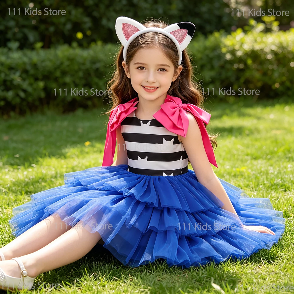 Tulle Princess Dress Girls Birthday Party Dresses Bowknot Sleeve Prom Gown Children Summer Dress Costume 4-8Y
Tulle Princess Dress Girls Birthday Party Dresses Bowknot Sleeve Prom Gown Children Summer Dress Costume 4-8Y