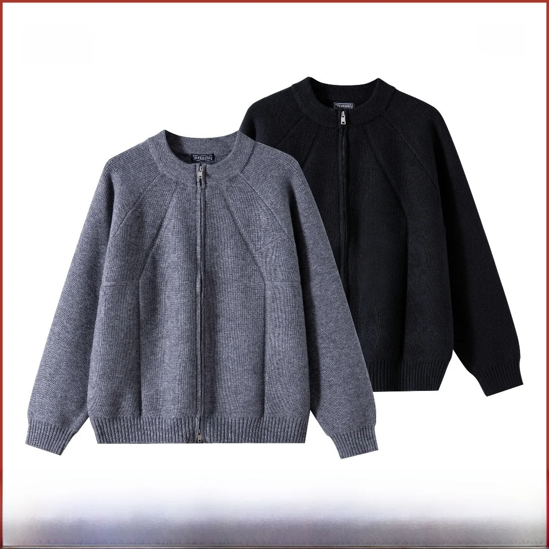 Italian Vintage Sle Men's Knitted Cardigan Coat Double Zipper Stand Collar Oversized Soft Polyester Fiber Faion Urban Wear
Italian Vintage Sle Men's Knitted Cardigan Coat Double Zipper Stand Collar Oversized Soft Polyester Fiber Faion Urban Wear