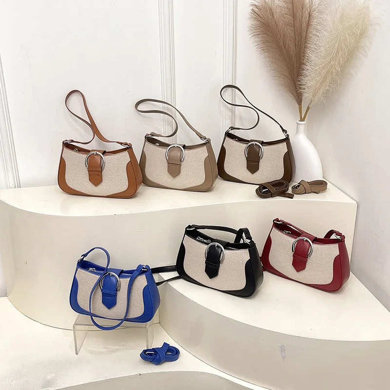 Высококачественные женские сумки под мышками в стиле ретро, подходящие и контрастные цвета, новые нишевые дизайнерские темпераментные сумки с наклоном
Высококачественные женские сумки под мышками в стиле ретро, подходящие и контрастные цвета, новые нишевые дизайнерские темпераментные сумки с наклоном